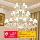 GobekUsa Deluxe Duplex Living Room Chandelier - Elegant Villa & Hotel Pendant Lighting