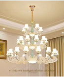 GobekUsa Deluxe Duplex Living Room Chandelier - Elegant Villa & Hotel Pendant Lighting