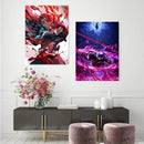 GobekUsa Demon Slayer Rengoku Art Poster Canvas for Home
