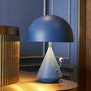GobekUsa Designer Mushroom Table Lamp: Metal 1-Bulb Night Light for Bedroom with Touch Knob