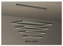 GobekUsa Dimmable Nordic LED Ceiling Chandelier for Living Room