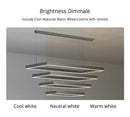 GobekUsa Dimmable Nordic LED Ceiling Chandelier for Living Room