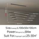GobekUsa Dimmable Nordic LED Ceiling Chandelier for Living Room