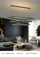 GobekUsa Dimmable Nordic LED Ceiling Chandelier for Living Room