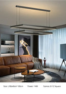 GobekUsa Dimmable Nordic LED Ceiling Chandelier for Living Room