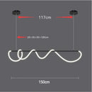 GobekUsa Dimmable Nordic LED Chandelier for Home Decor