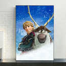 GobekUsa Disney Frozen Anna & Elsa Canvas Art