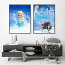 GobekUsa Disney Frozen Anna & Elsa Canvas Art