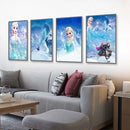 GobekUsa Disney Frozen Anna & Elsa Canvas Art