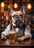 GobekUsa Dog Pub Canvas Print - Animal Wall Art