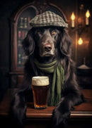GobekUsa Dog Pub Canvas Print - Animal Wall Art
