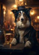 GobekUsa Dog Pub Canvas Print - Animal Wall Art