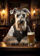GobekUsa Dog Pub Canvas Print - Animal Wall Art