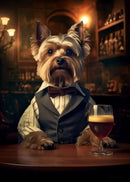 GobekUsa Dog Pub Canvas Print - Animal Wall Art