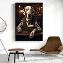 GobekUsa Dog Pub Canvas Print - Animal Wall Art