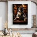 GobekUsa Dog Pub Canvas Print - Animal Wall Art