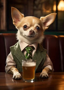 GobekUsa Dog Pub Canvas Print - Animal Wall Art