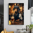 GobekUsa Dog Pub Canvas Print - Animal Wall Art