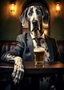 GobekUsa Dog Pub Canvas Print - Animal Wall Art