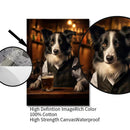 GobekUsa Dog Pub Canvas Print - Animal Wall Art