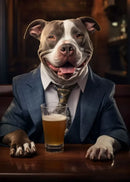 GobekUsa Dog Pub Canvas Print - Animal Wall Art