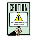 GobekUsa "Dollar Millionaire Motivational Cartoon Canvas Wall Art"