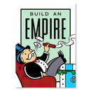 GobekUsa "Dollar Millionaire Motivational Cartoon Canvas Wall Art"