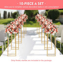 GobekUsa Elegant 10-Piece Gold Wedding Flower Stand