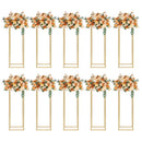 GobekUsa Elegant 10-Piece Gold Wedding Flower Stand