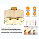 GobekUsa Elegant 4-Light Gold Ceiling Fixture