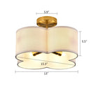 GobekUsa Elegant 4-Light Gold Ceiling Fixture