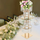 GobekUsa Elegant 5-Tier Gold Wedding Flower Stand