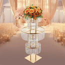 GobekUsa Elegant 5-Tier Gold Wedding Flower Stand