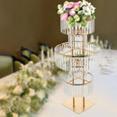 GobekUsa Elegant 5-Tier Gold Wedding Flower Stand