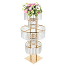 GobekUsa Elegant 5-Tier Gold Wedding Flower Stand