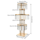 GobekUsa Elegant 5-Tier Gold Wedding Flower Stand