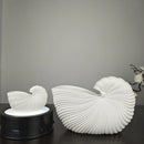 GobekUsa Elegant Ceramic Vase with Shell Design