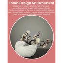 GobekUsa Elegant Ceramic Vase with Shell Design