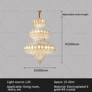 GobekUsa Elegant Crystal Chandelier for Luxe Living Spaces