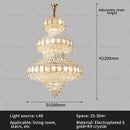 GobekUsa Elegant Crystal Chandelier for Luxe Living Spaces