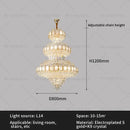 GobekUsa Elegant Crystal Chandelier for Luxe Living Spaces
