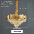 GobekUsa Elegant Crystal Chandelier for Villa Hotel Project Bedroom Restaurant Living Room