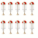 GobekUsa Elegant Crystal Flower Stand Set for Events