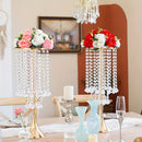 GobekUsa Elegant Crystal Flower Stand Set for Events