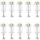 GobekUsa Elegant Crystal Flower Stand Set for Events
