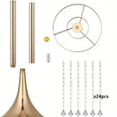 GobekUsa Elegant Crystal Flower Stand Set for Events