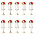GobekUsa Elegant Crystal Flower Stand Set for Events