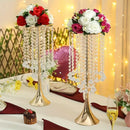GobekUsa Elegant Crystal Flower Stand Set for Events