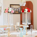 GobekUsa Elegant Crystal Flower Stand Set for Events