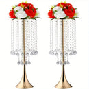 GobekUsa Elegant Crystal Flower Stand Set for Events
